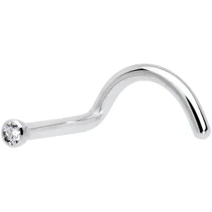 18 Gauge Clear 1.5mm Grade 23 Titanium Press Fit Left Side Nose Screw