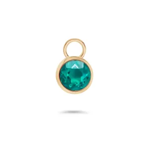 18k Colombian green bezel set pendant I One & Only