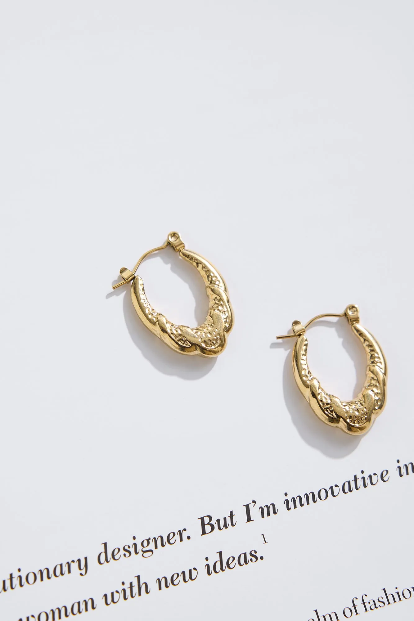18k Gold Plated Baby Girl Earrings Gold