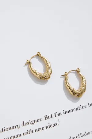 18k Gold Plated Baby Girl Earrings Gold