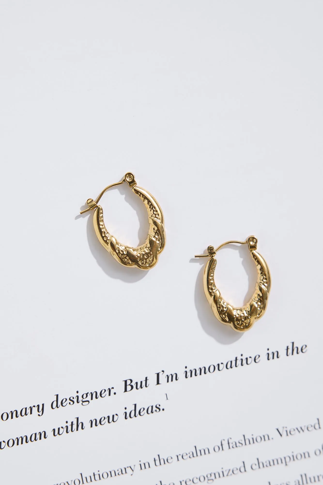18k Gold Plated Baby Girl Earrings Gold