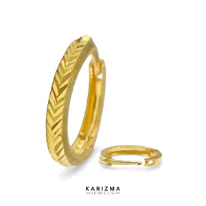 18K Real Gold Indian women Clicker Nose Ring - Earring Nose Hoop Ring 22g