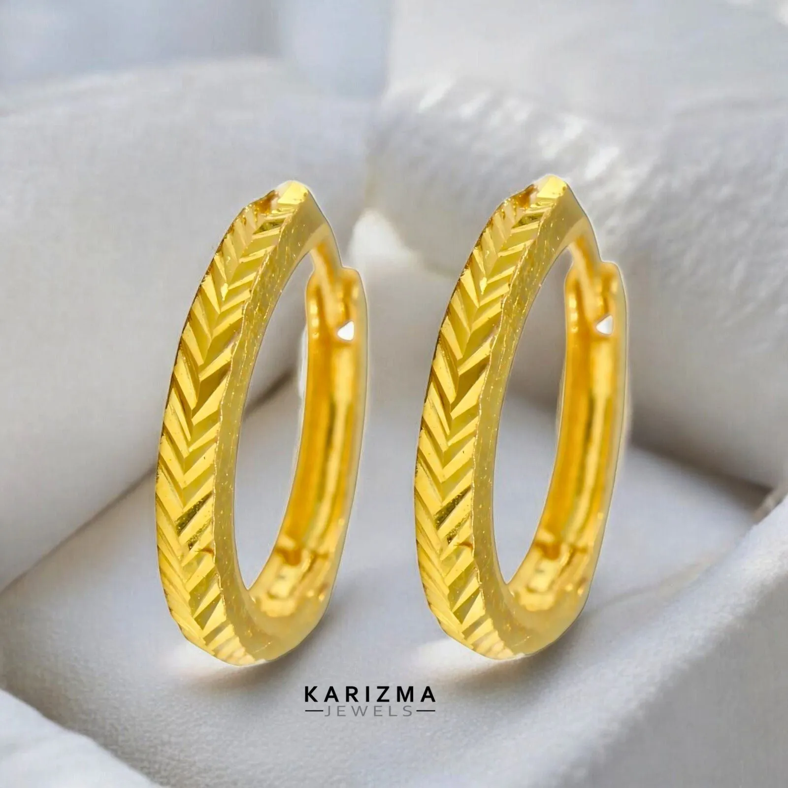 18K Real Gold Indian women Clicker Nose Ring - Earring Nose Hoop Ring 22g