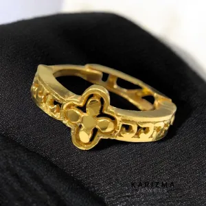 18K Real Gold Indian women Excellent Clicker Nose ring Nose Hoop Ring 22g