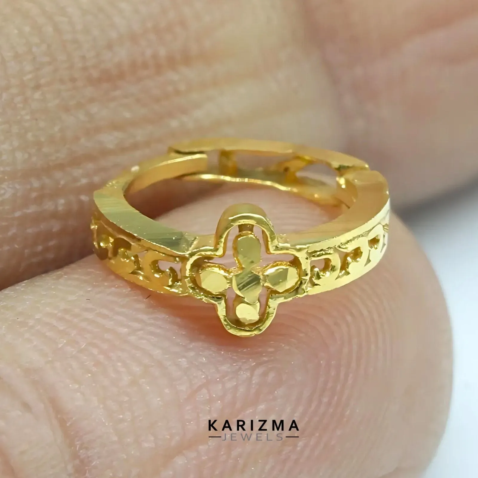 18K Real Gold Indian women Excellent Clicker Nose ring Nose Hoop Ring 22g