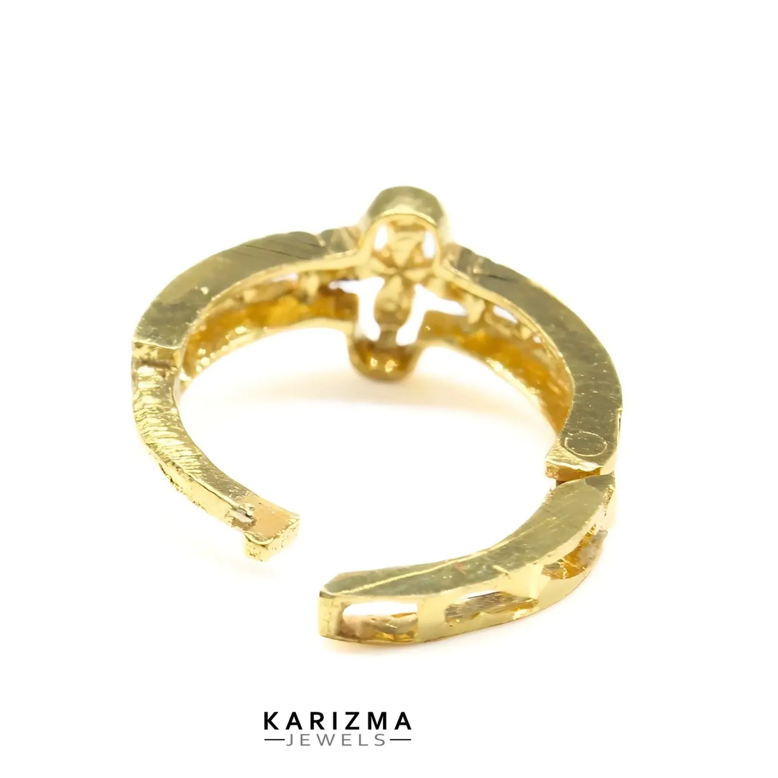 18K Real Gold Indian women Excellent Clicker Nose ring Nose Hoop Ring 22g