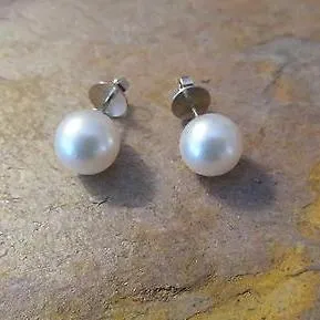 18KT White Gold Paspaley Pearl Stud Earrings 10mm