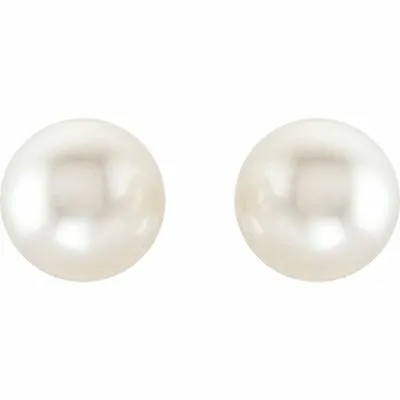 18KT White Gold Paspaley Pearl Stud Earrings 10mm