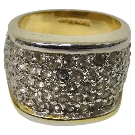 1980s 18K HGE Cocktail Ring