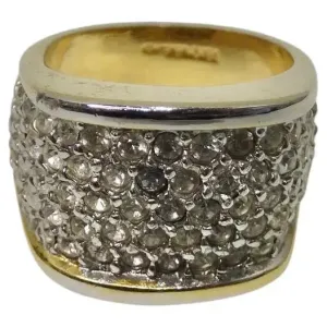 1980s 18K HGE Cocktail Ring