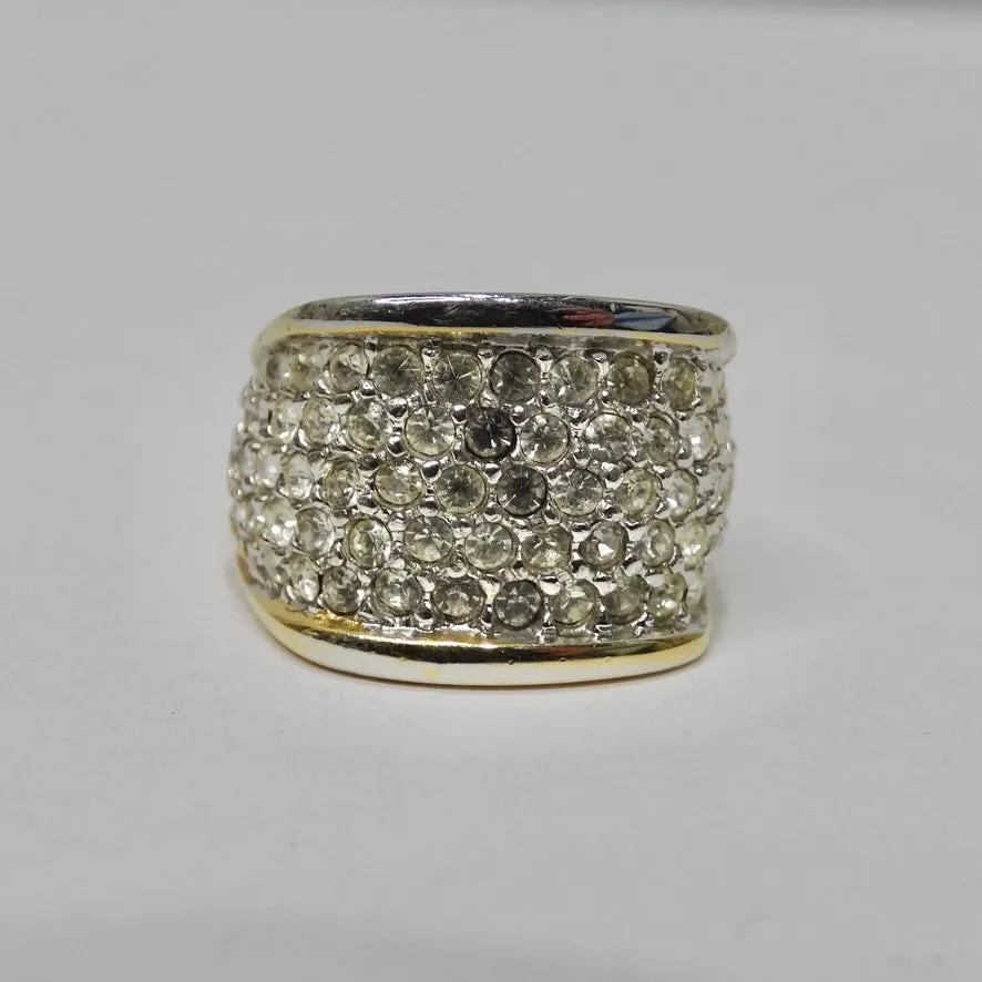 1980s 18K HGE Cocktail Ring