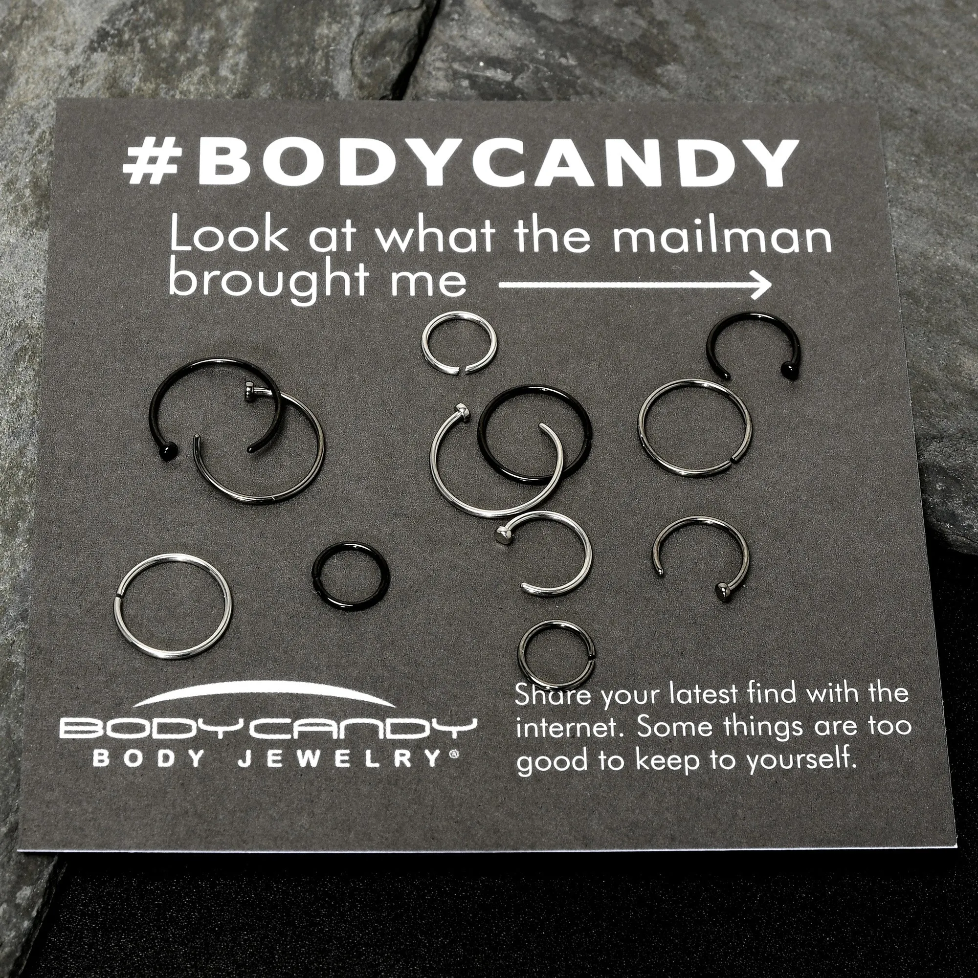 20 Gauge 12 Pack ASTM F-136 Implant Grade Titanium Hoop Nose Ring Septum Cartilage Ear Hoop Earring Set