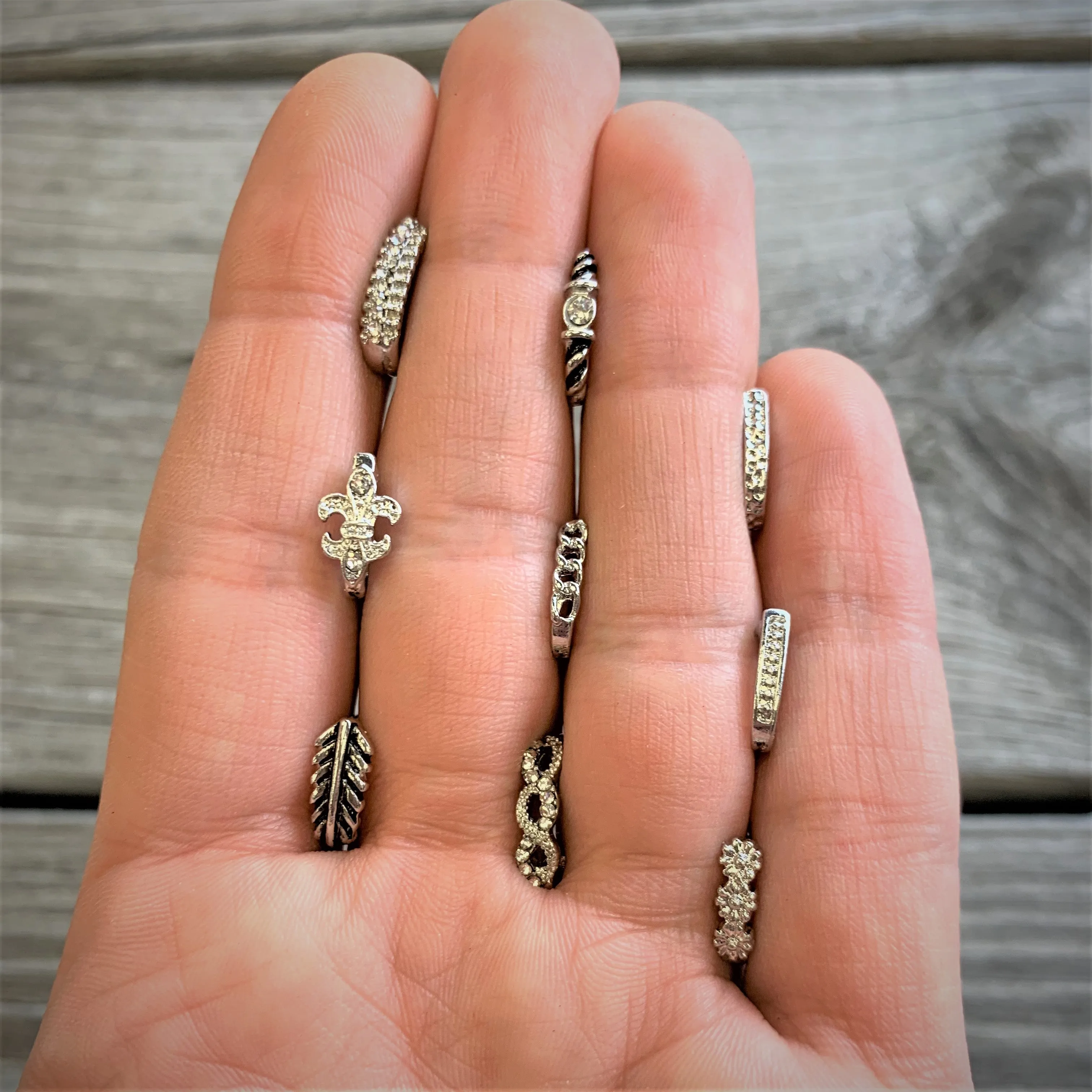 20 Gauge 3/8 Steel Chain Link Faux Hoop Nose Bone