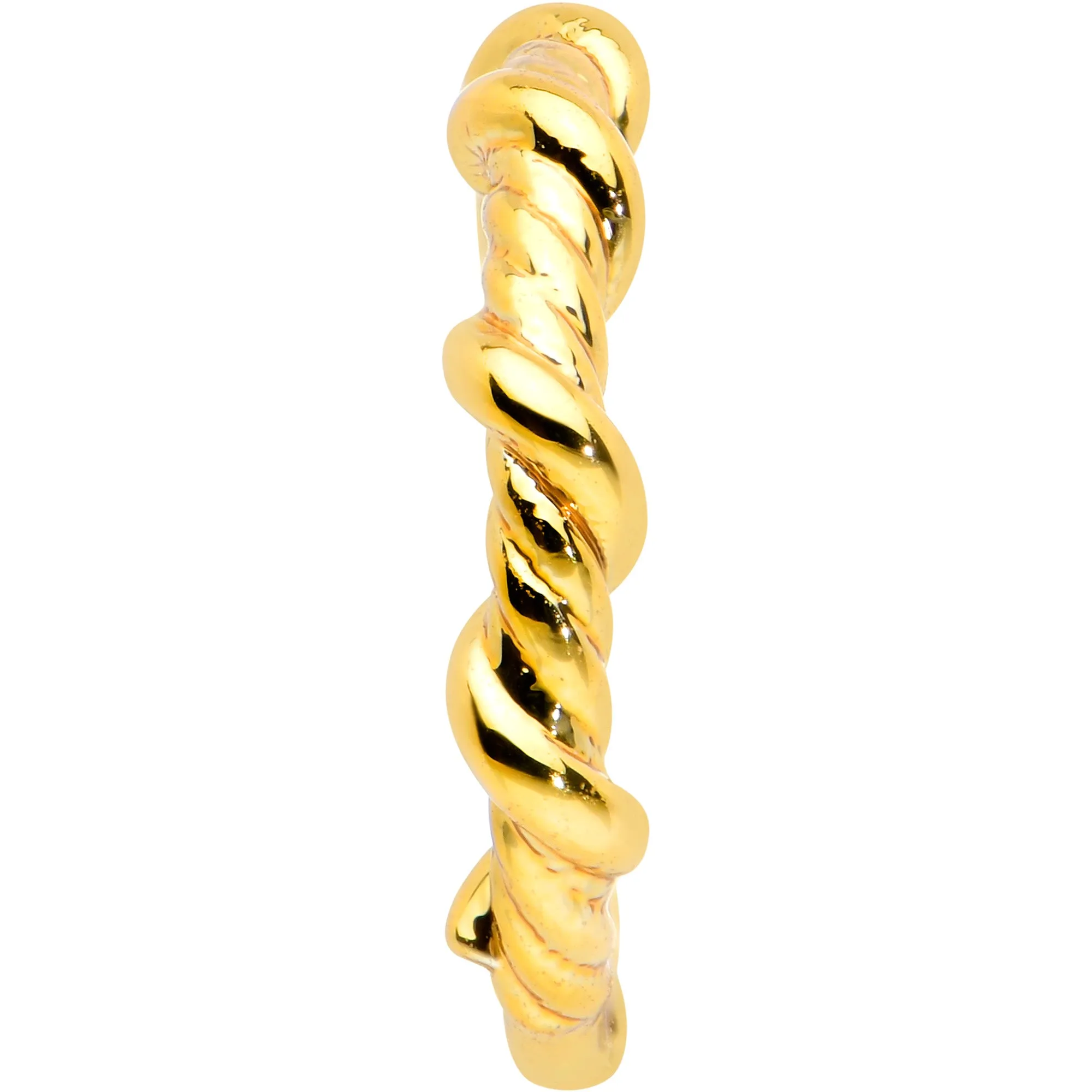 20 Gauge 5/16 Gold Tone Wicked Wire Seamless Nose Hoop