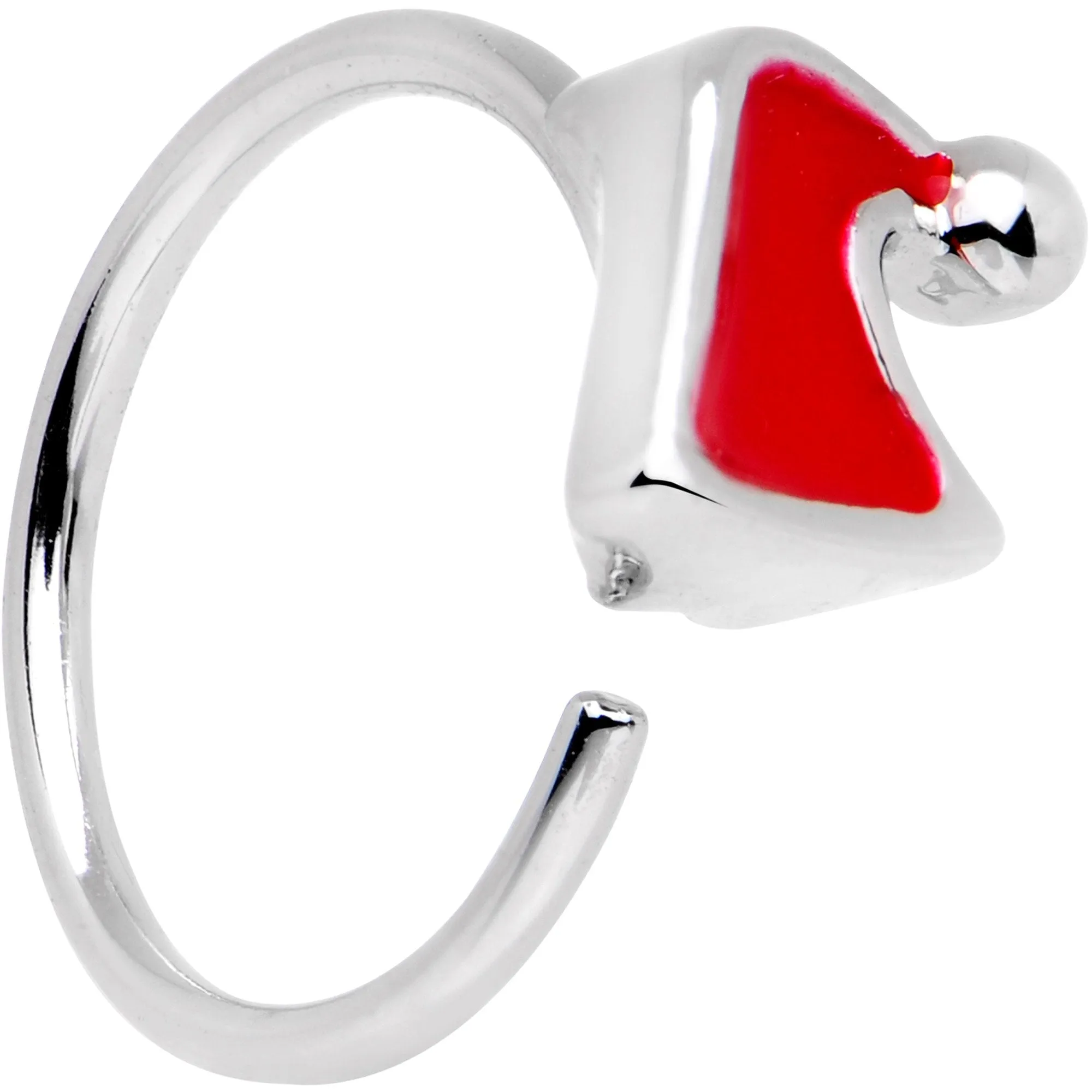 20 Gauge 5/16 Red Santa Hat Seamless Circular Ring