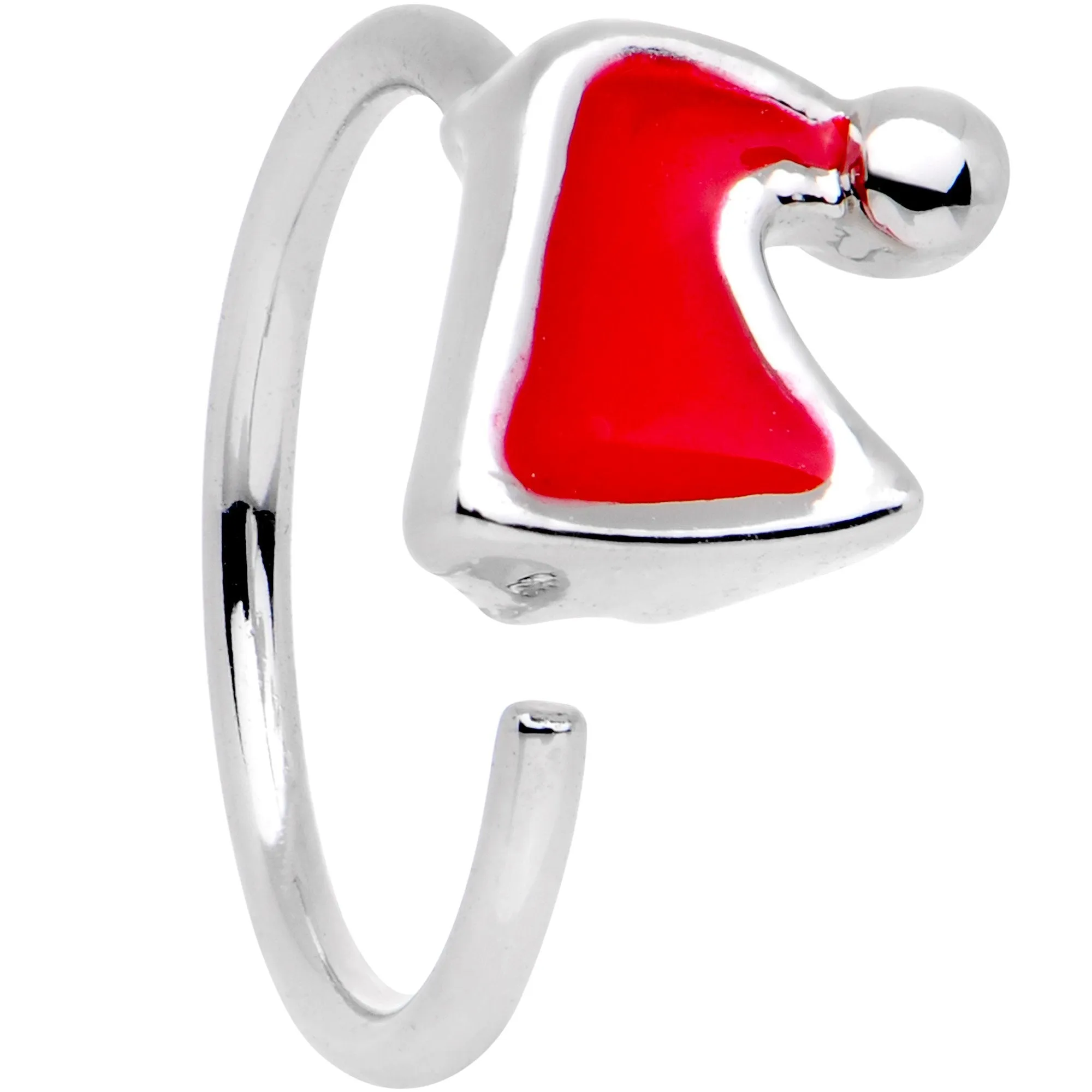 20 Gauge 5/16 Red Santa Hat Seamless Circular Ring