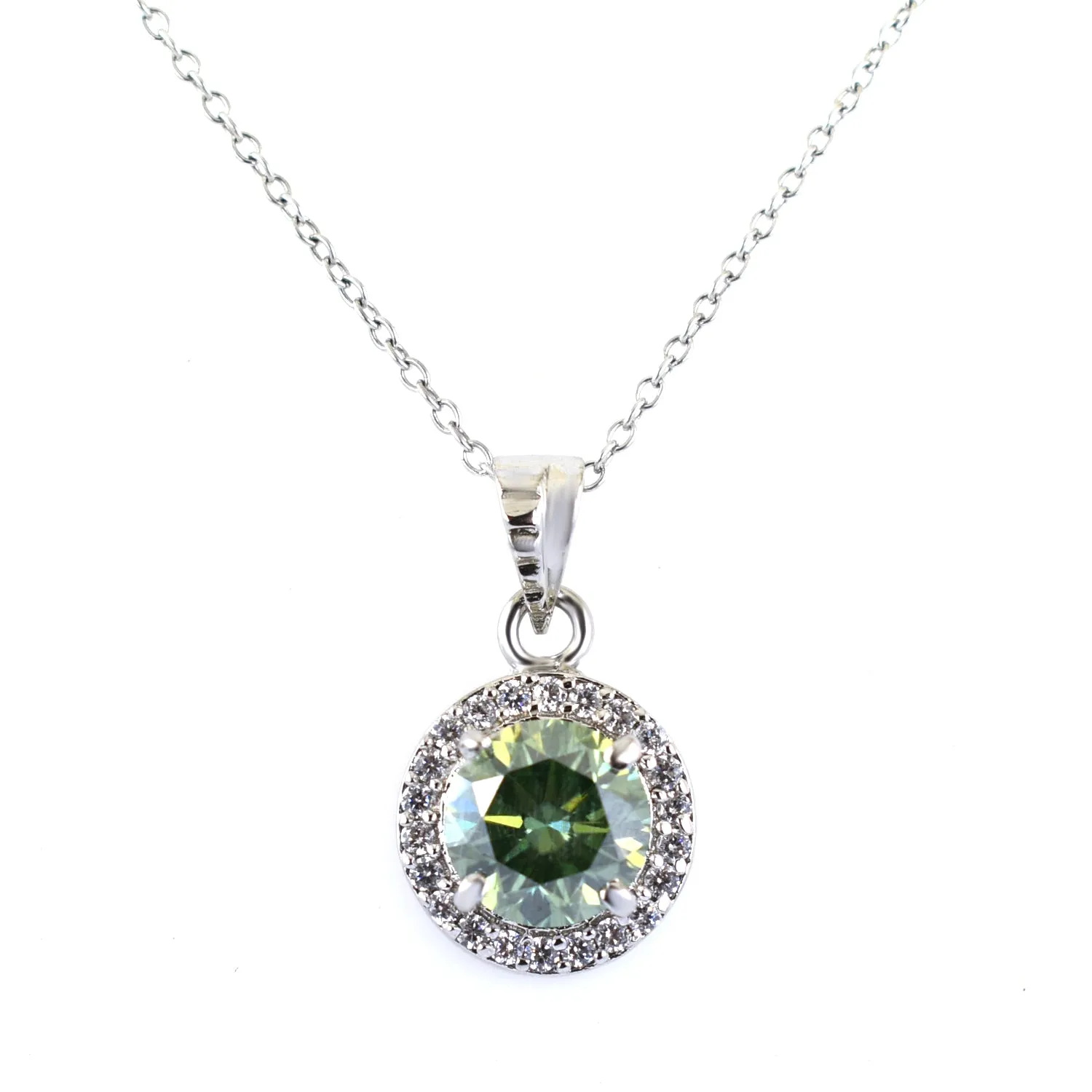 2.10 Ct AAA Certified Blue Diamond Pendant With White Accents, Great Shine & Luster ! WATCH VIDEO