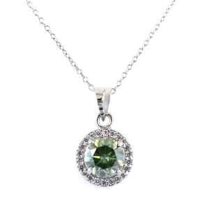 2.10 Ct AAA Certified Blue Diamond Pendant With White Accents, Great Shine & Luster ! WATCH VIDEO