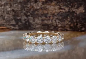 2.25 ct Diamond Eternity Wedding Band-Stacking gold rings- Diamond Band-Anniversary Gift-Enhancer Ring-2.25ct diamond ring-Anillo de bodas
