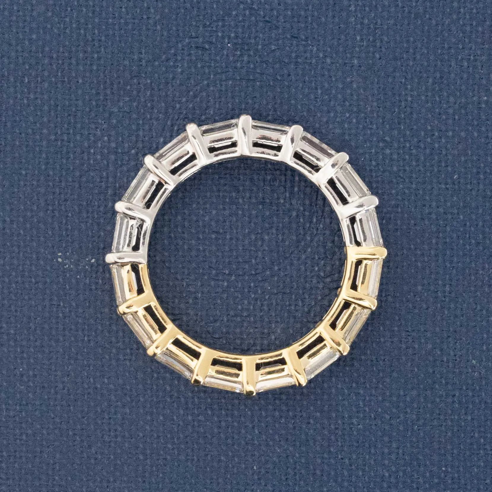 2.33ctw Baguette Cut Diamond Yin-Yang Eternity Band