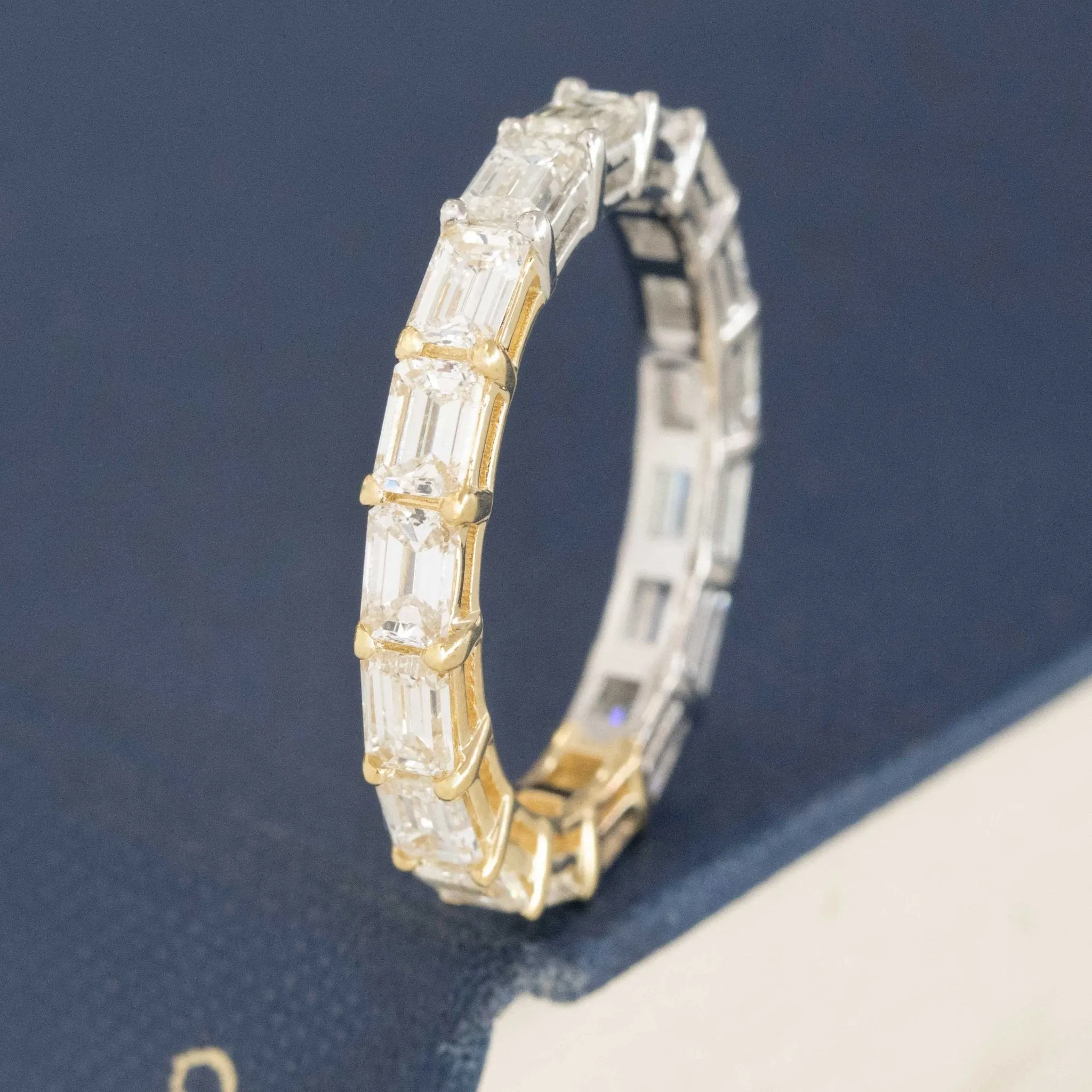 2.48ctw Baguette Cut Diamond Yin-Yang Eternity Band