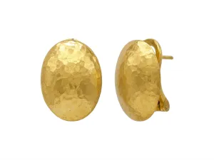 24K Gold 18MM Stud Earrings