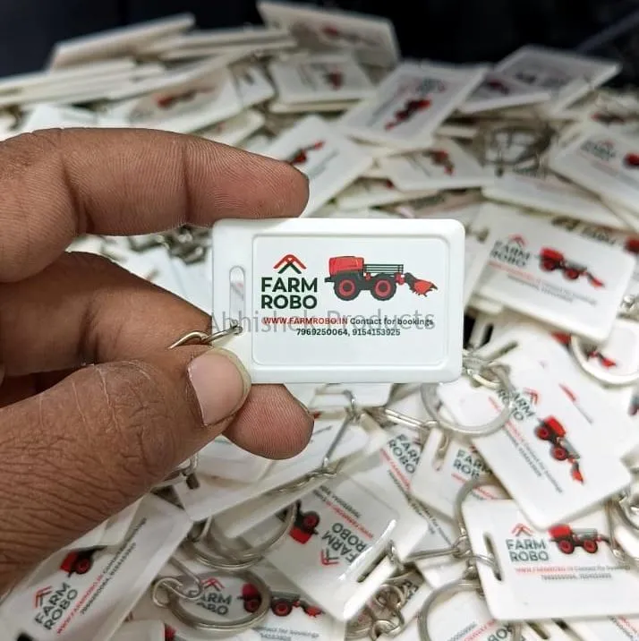 27x40.5 mm Keychain 2 Side Sticker