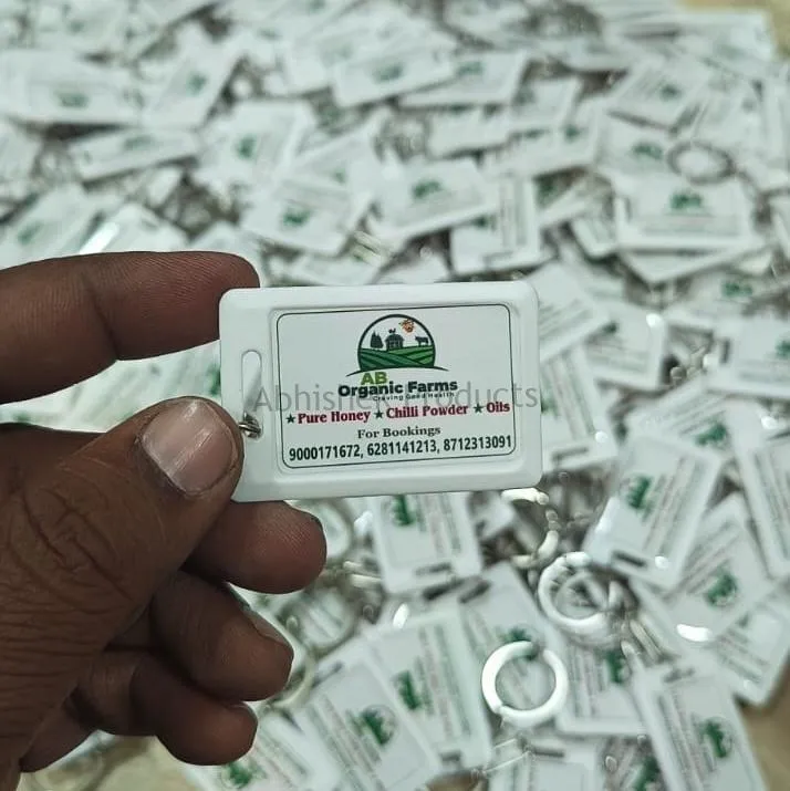27x40.5 mm Keychain 2 Side Sticker