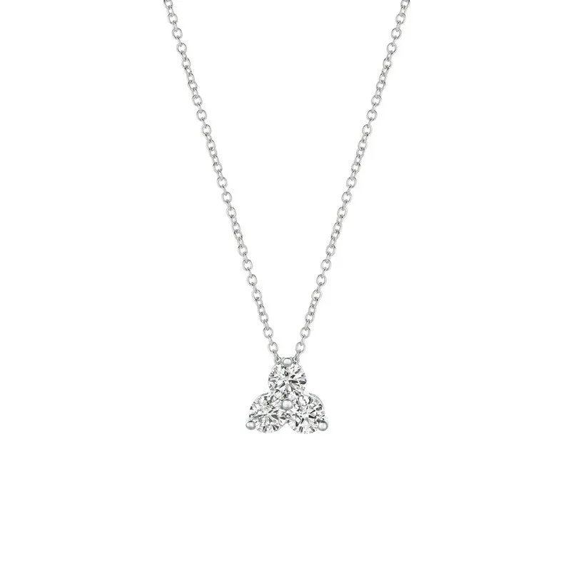 3 DIAMOND NECKLACE 14K GOLD (1 CTW)