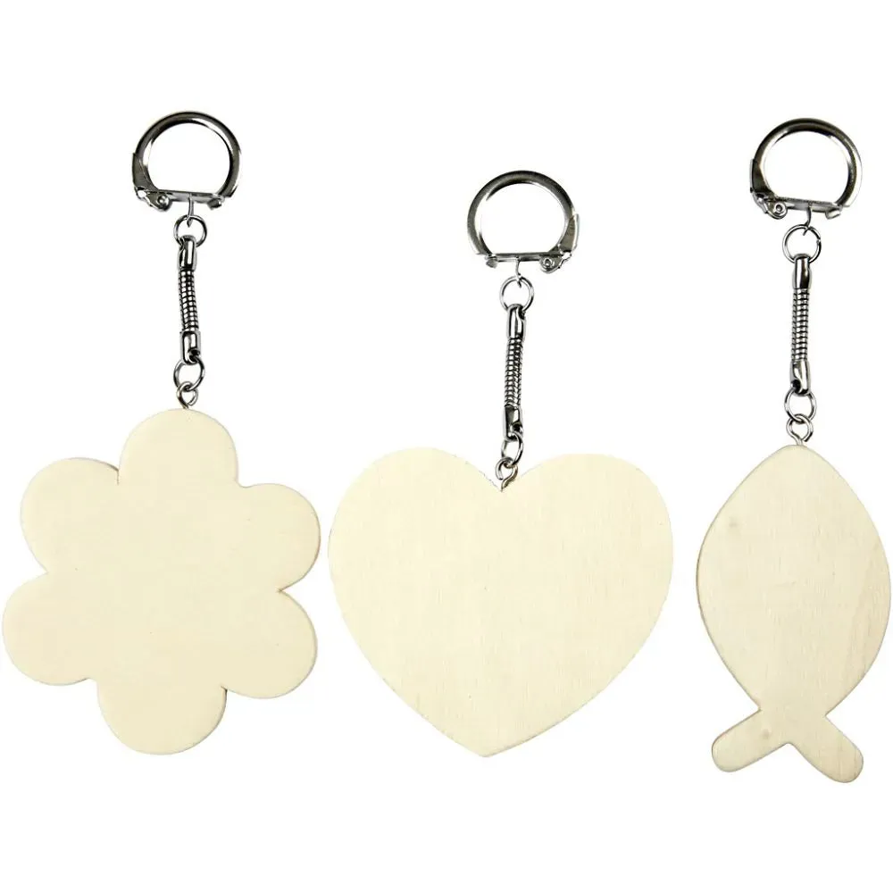 3 x Key Rings Christmas Hanging Decoration