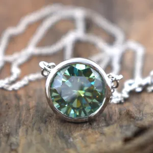 4.35 Ct, Certified Blue Diamond Beautiful Pendant With White Gold Finish, Great Shine & Luster ! WATCH VIDEO