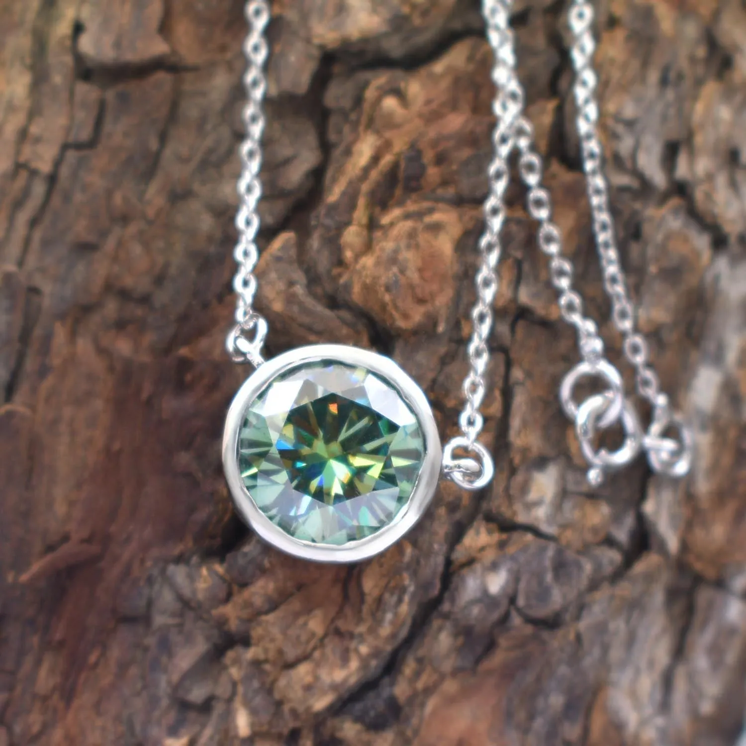 4.35 Ct, Certified Blue Diamond Beautiful Pendant With White Gold Finish, Great Shine & Luster ! WATCH VIDEO