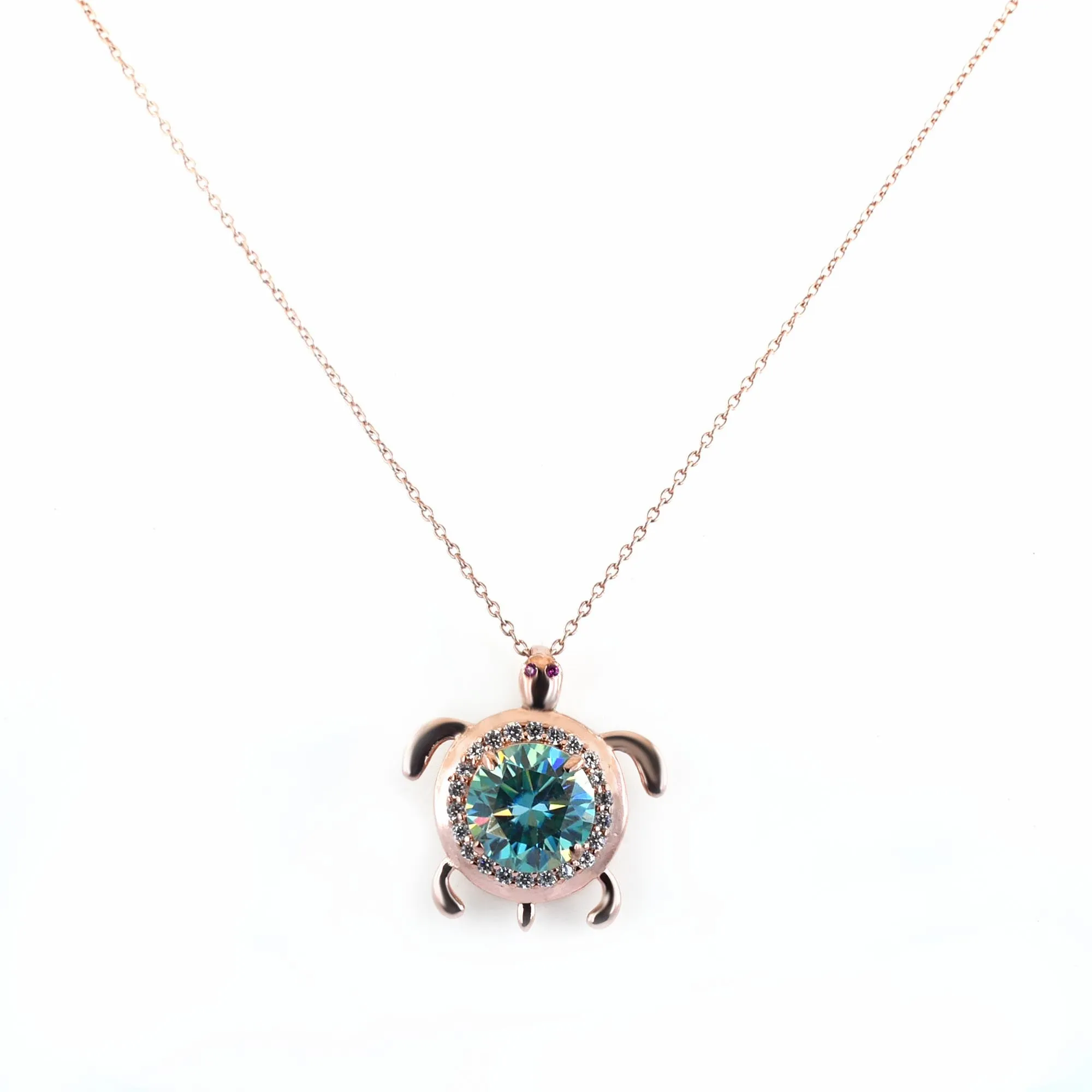 4.5 Certified Gorgeous Blue Diamond Unisex Tortoise Pendant-Designer collection.