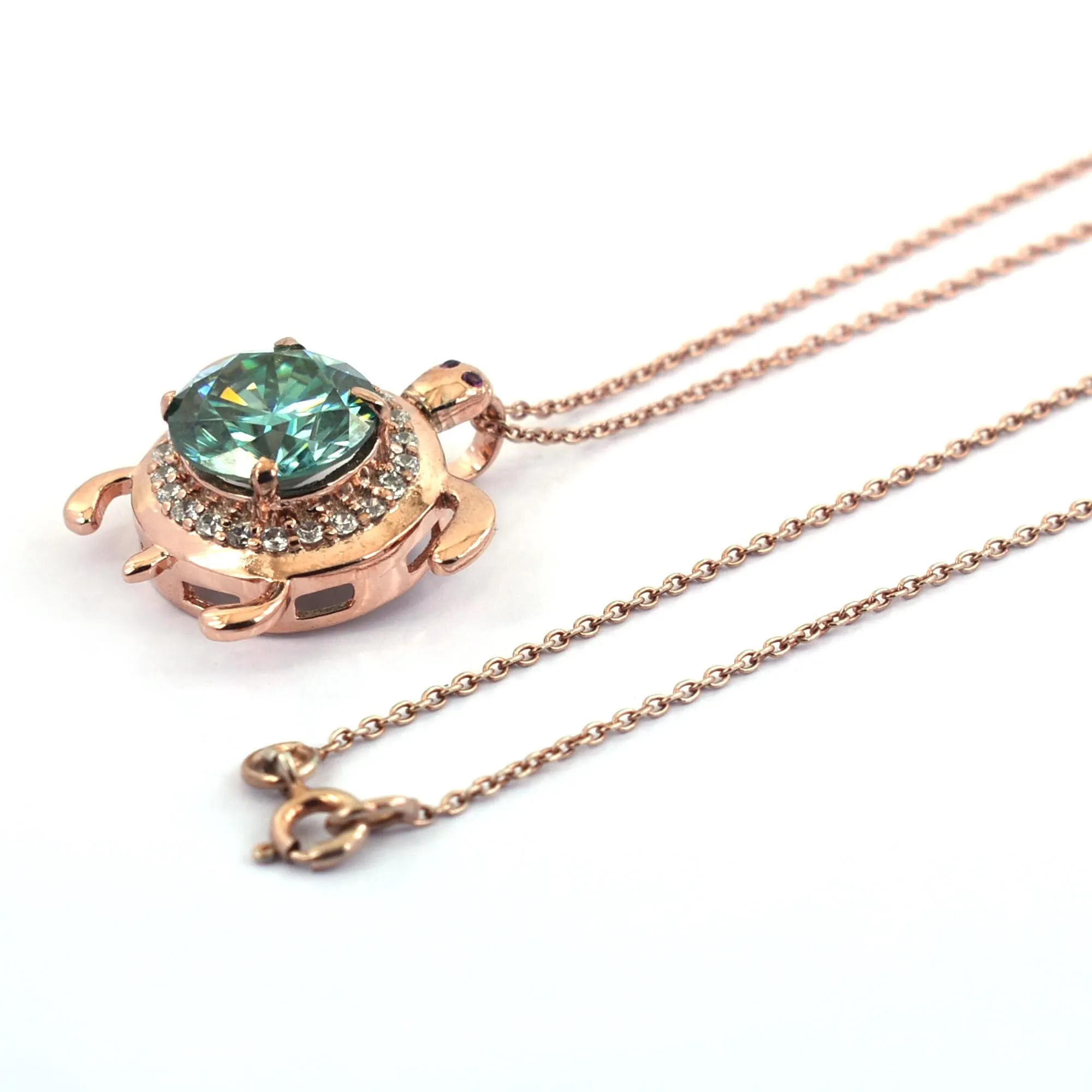4.5 Certified Gorgeous Blue Diamond Unisex Tortoise Pendant-Designer collection.