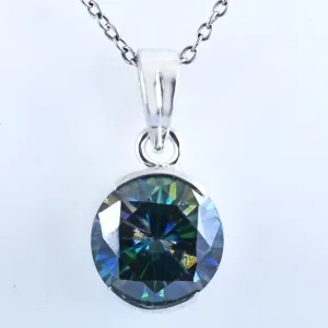 5 Ct Certified Blue Diamond Solitaire Pendant, Latest Collection, AAA Quality, Amazing Bling
