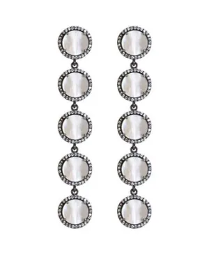 5-Stud Drop Earrings