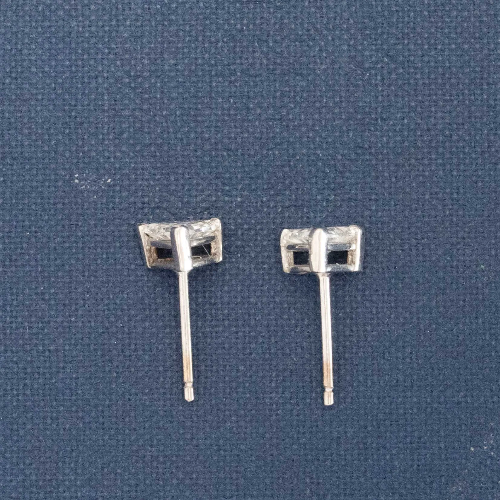 .82ctw Triangle Cut Diamond Stud Earrings