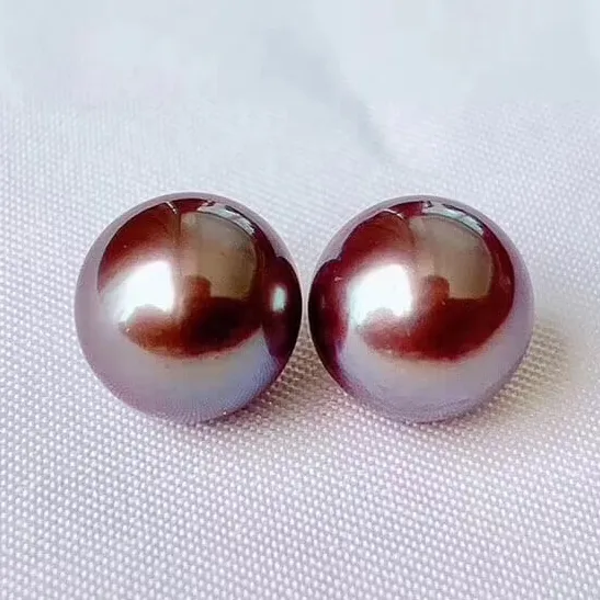 9.0-10.0 mm Lavender Freshwater Pearl Stud Earrings