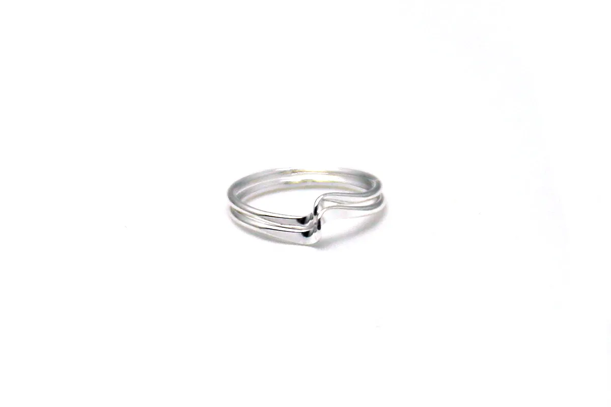 A Pair of Mini Swell Stacking Rings | Sterling Silver