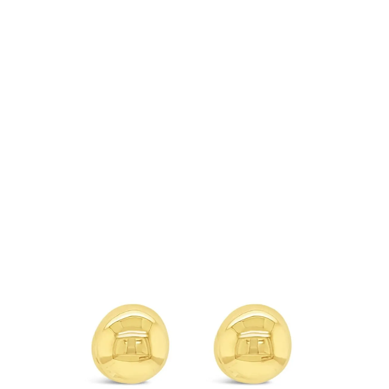 Absolute Gold Sphere Stud Earrings