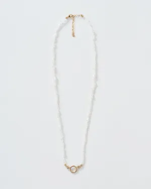 ad astra herkimer charm holder necklace - 14k yellow gold