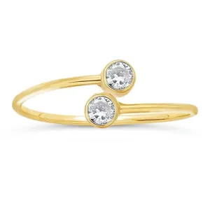 Adjustable CZ Wrap Ring