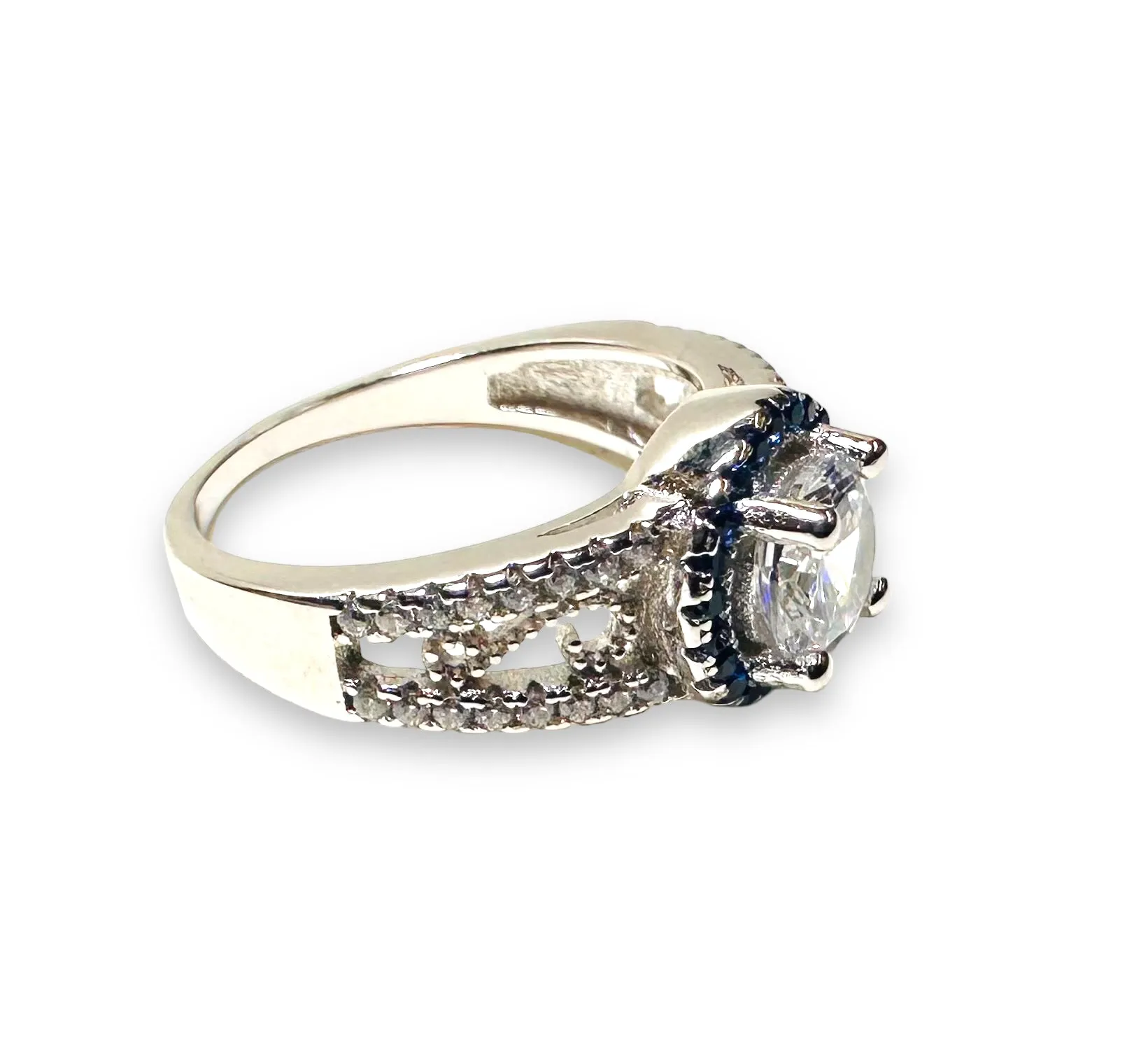 Affordable Cubic Zirconia/Sapphire Ring/ Lab Gemstone Ring-Small