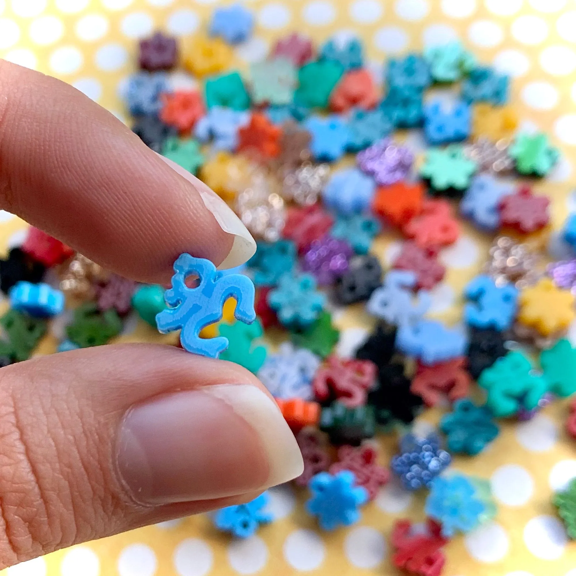 Amapola, Sol y Coqui Taíno / 50 Pieces, 10mm