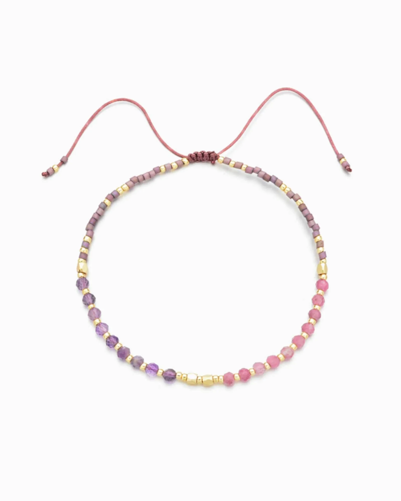 Amethyst Healing Gemstone Stacking Bracelet