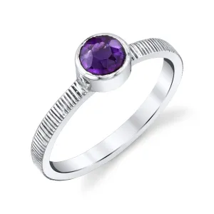 Amethyst Stacking Rings