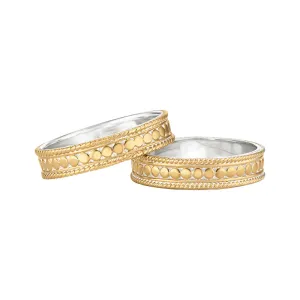 Ana Beck 18k gold plated and sterling silver Stacking Rings - Gold