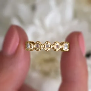 Anna Stacking Band with Moissanite
