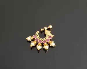 Antique Classic Nose Ring With Gold Plating