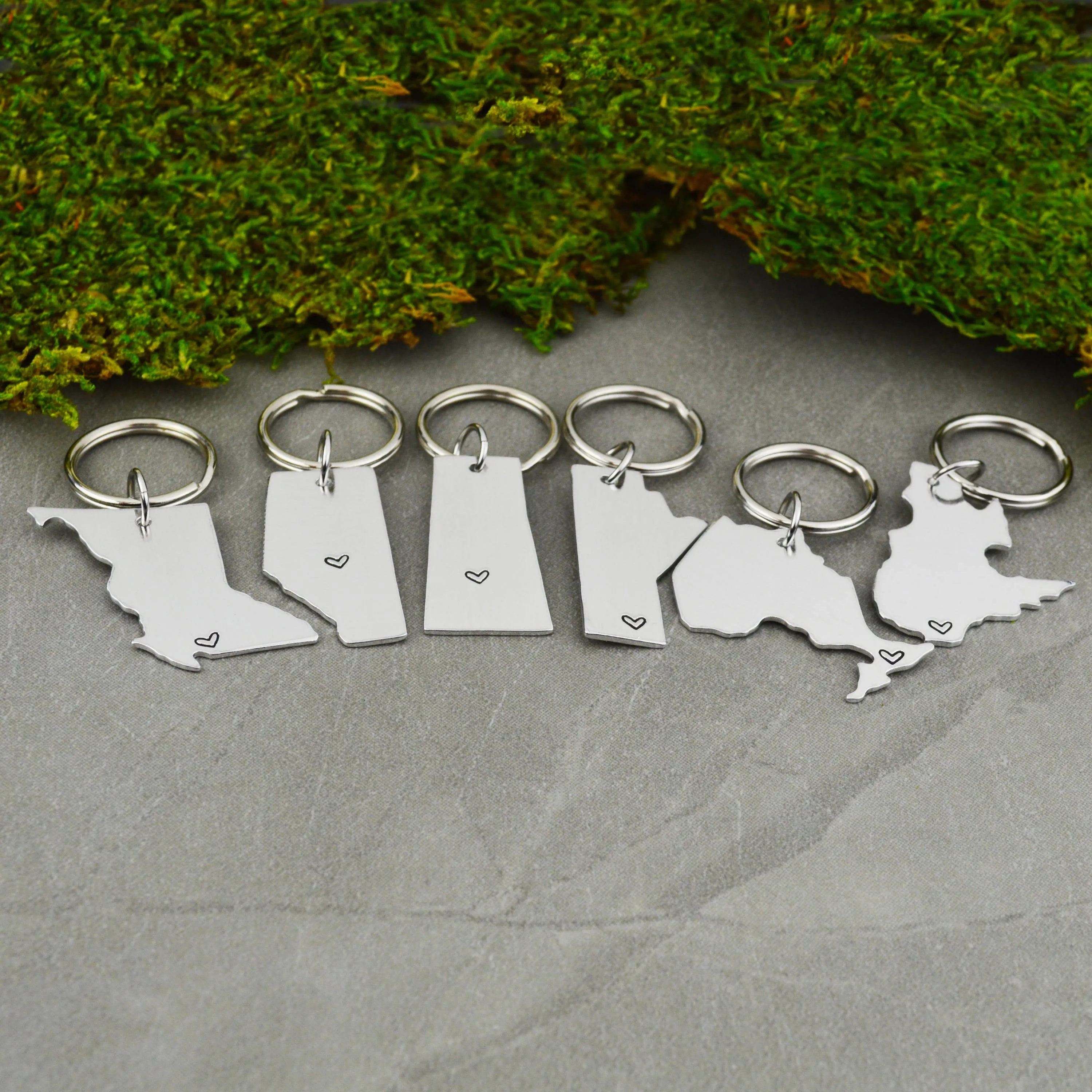 Any Two Canadian Provinces Keychain or Necklace Set